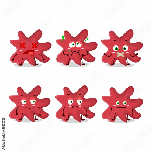 Minunacovirus cartoon in character with nope expression