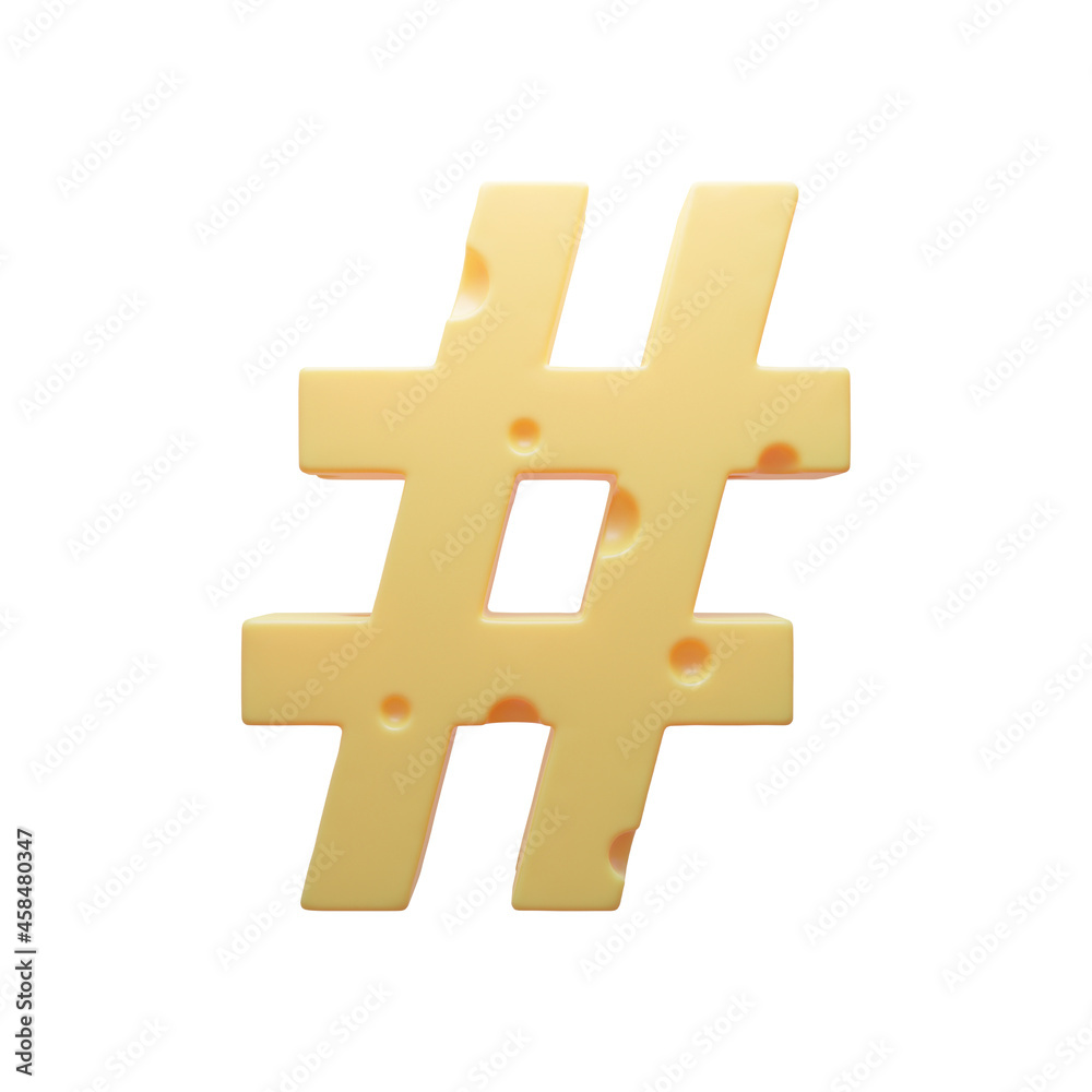 Obraz premium Cheese alphabet font food letter symbol sharp