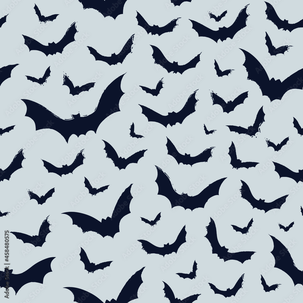Hallowen pattern with scary bats. Vector seamless background. Ready for printing on textile and other seamless design. Hallowen pattern with scary bats. Vector seamless background. Ready for printing on textile and other seamless design.