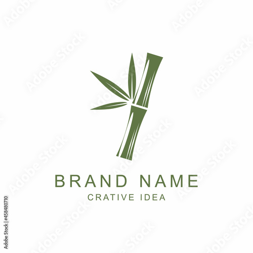 Fototapeta Naklejka Na Ścianę i Meble -  Bamboo Logo Template vector icon illustration design