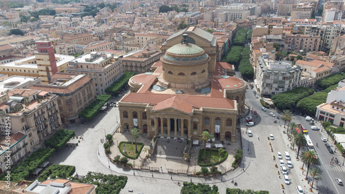 fotografia aerea di palermo in sicilia