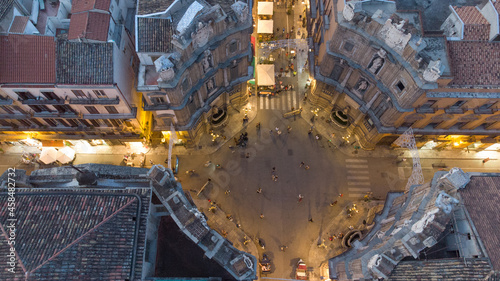 fotografia aerea di palermo in sicilia