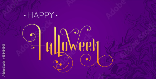 Wallpaper Mural Happy Halloween vector lettering. Festive calligraphy for a banner, poster, greeting card, invitation to a party. Vector illustration. Torontodigital.ca