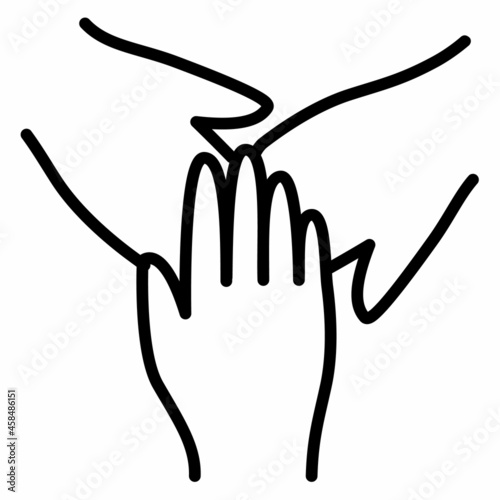 belonging inclusive human right single isolated icon with outline style