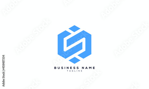 CS initials monogram letter text alphabet logo design
