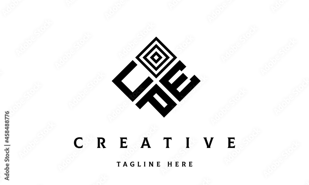 UEP rectangle three latter logo vector