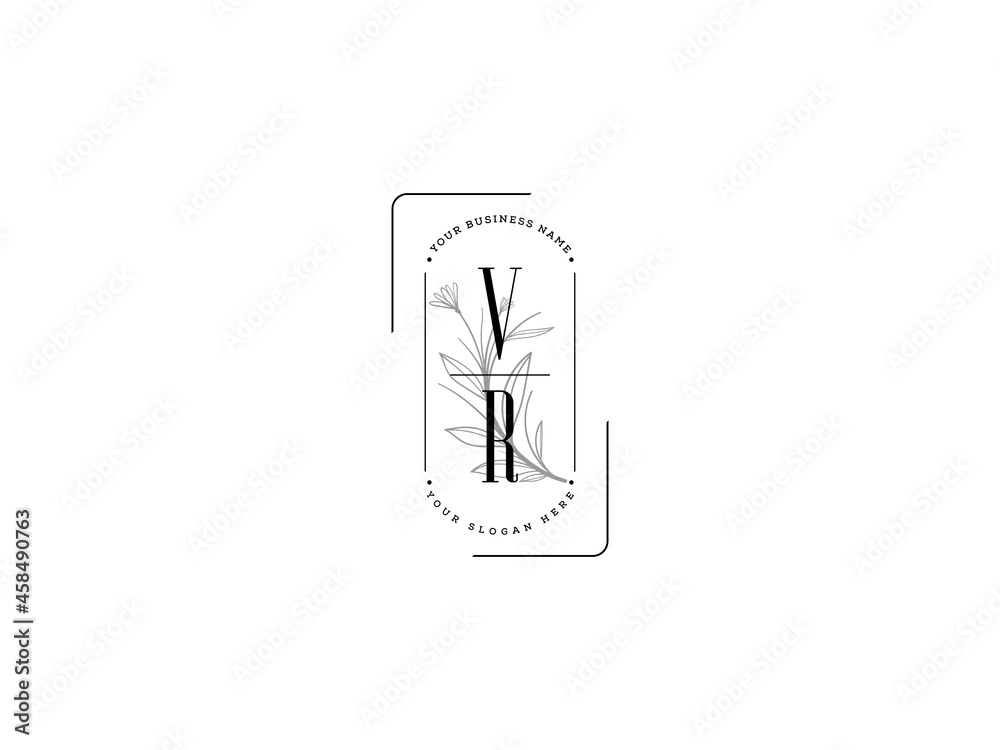 initial letter VR logo, Letter v r v r logo design vector illustration ...