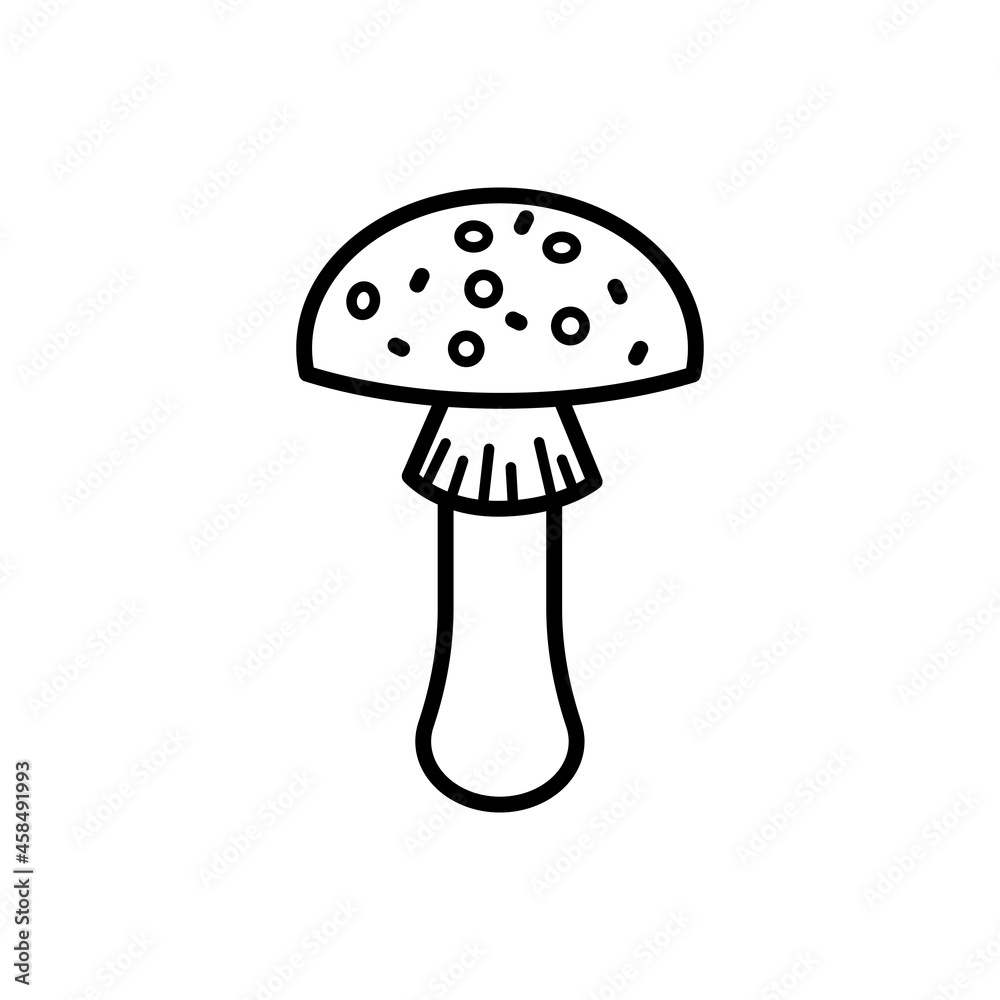 Mushroom vector icon. food illustration sign. fungus symbol or logo. Mushroom vector icon. food illustration sign. fungus symbol or logo.