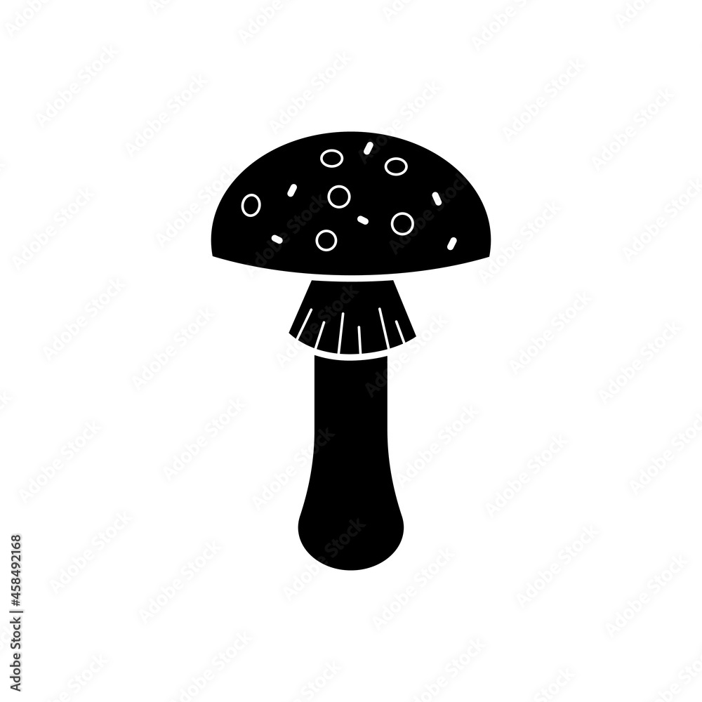 Mushroom vector icon. food illustration sign. fungus symbol or logo. Mushroom vector icon. food illustration sign. fungus symbol or logo.
