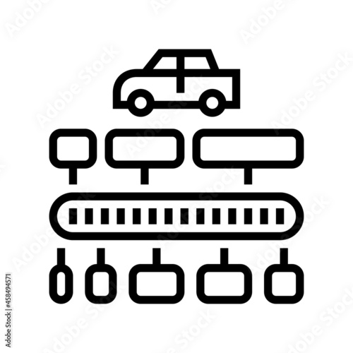 Fényképezés vin code decoder line icon vector