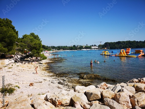 Fototapeta Naklejka Na Ścianę i Meble -  Vrsar Kroatien Altstadt, Strand und Sehenswürdigkeiten