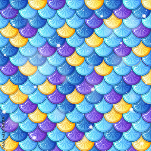 Fish scale seamless pattern background