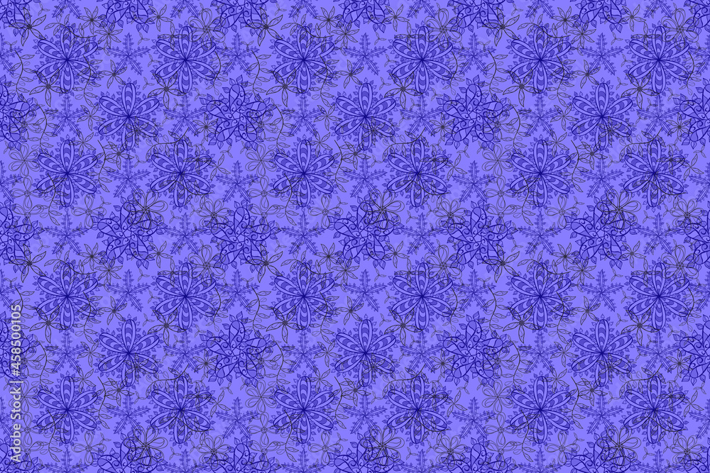 Seamless pattern with interesting doodles on colorfil background. Pano. Raster illustration. Seamless pattern with interesting doodles on colorfil background. Pano. Raster illustration.