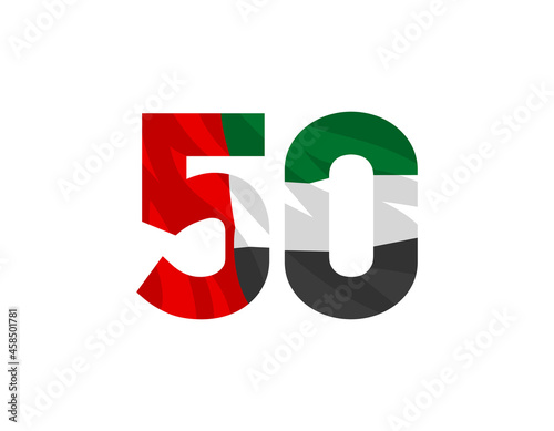 Free Download logo Fifty UAE national day, Spirit of the union. Banner with UAE state flag. Illustration of 50 years National day of the United Arab Emirates. Card in honor of the 50th anniversary 2 December 2021 - GFXLoad