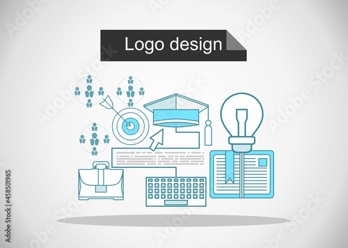 Online education concept. Online training courses, specialization, tutorials, lectures.