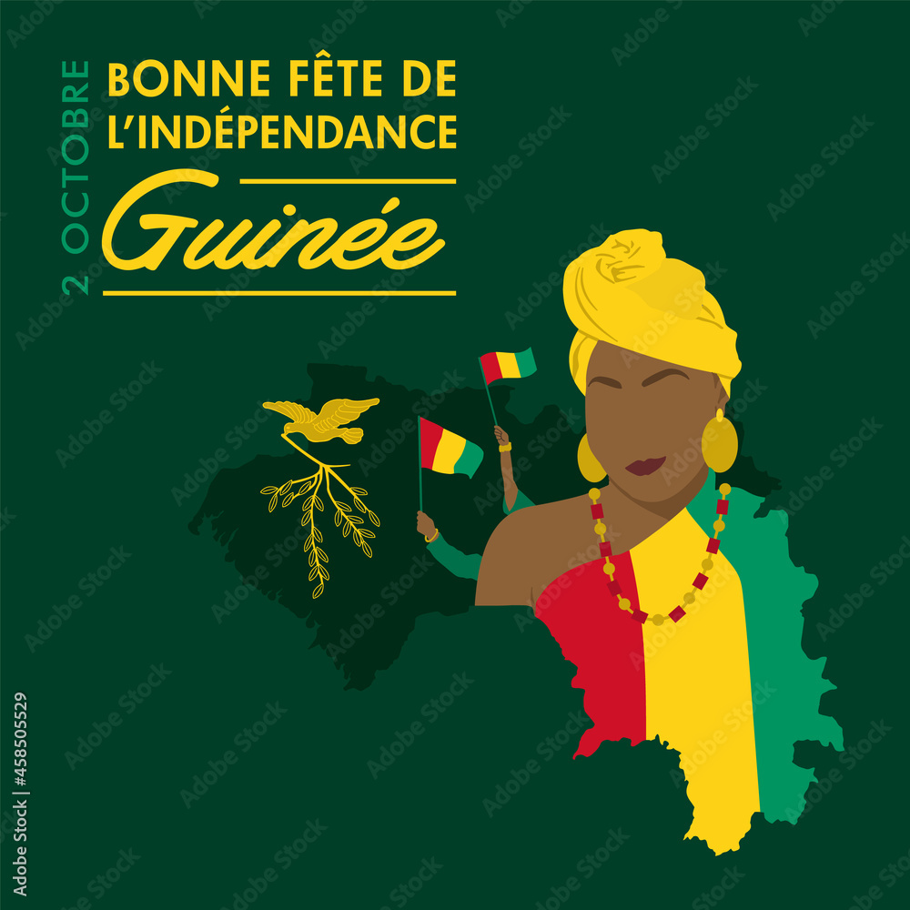 Le Drapeau De La Guinée a Peint Des Couleurs Illustration de Vecteur -  Illustration du indépendance, conquête: 46859825