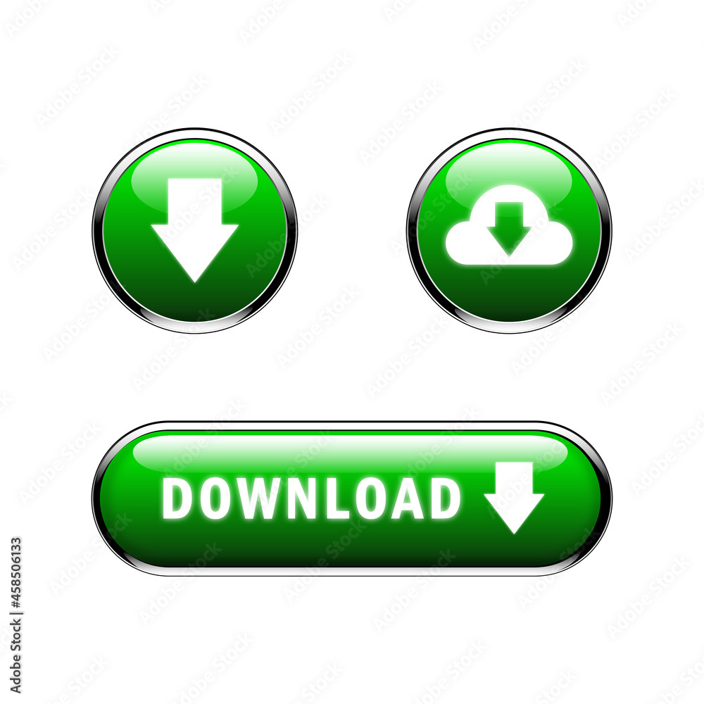 DOWNLOAD glossy vector web button with down arrow DOWNLOAD glossy vector web button with down arrow