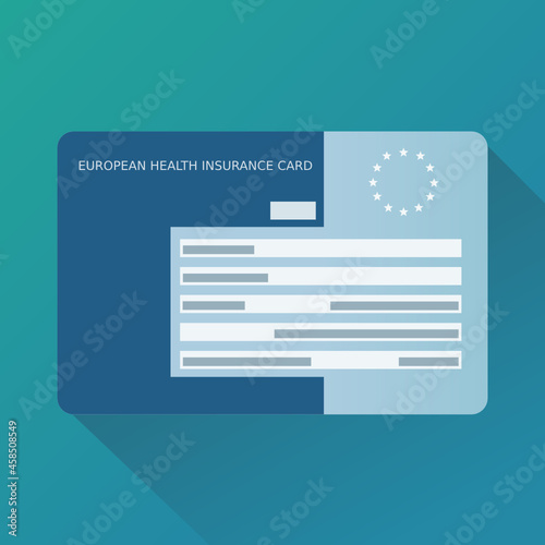 European Health Insurance Card (flat design)