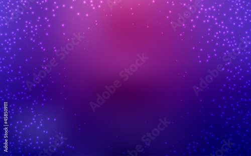 Dark Purple vector texture with milky way stars.