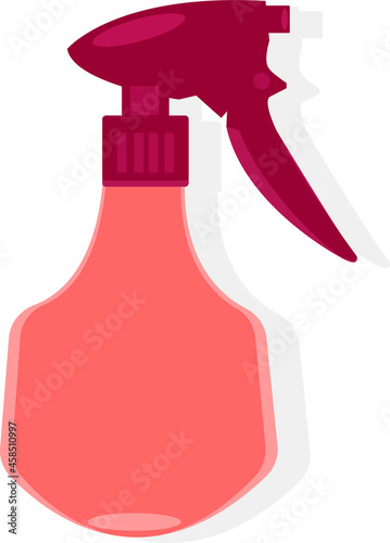 vector icon of a red sprayer for plants