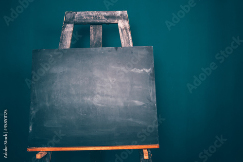 Vintage balckboard with copy space photo