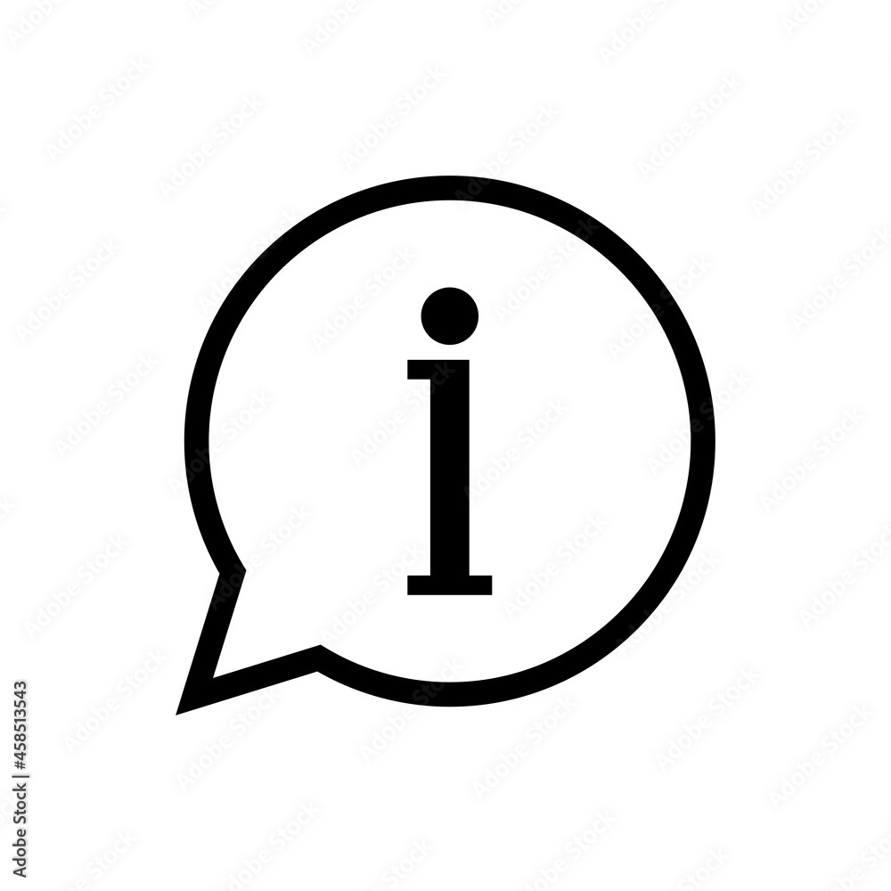 Information mark or bubble