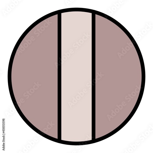 Bolt on top icon. Outline bolt on top vector icon color flat isolated