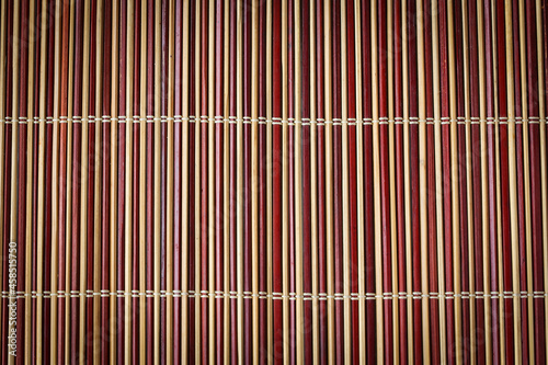 Woven bamboo mat texture may used as background natural fiber handmade sheet woven basket 