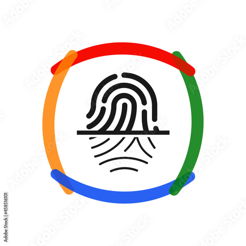 Scan Fingerprint - Sticker