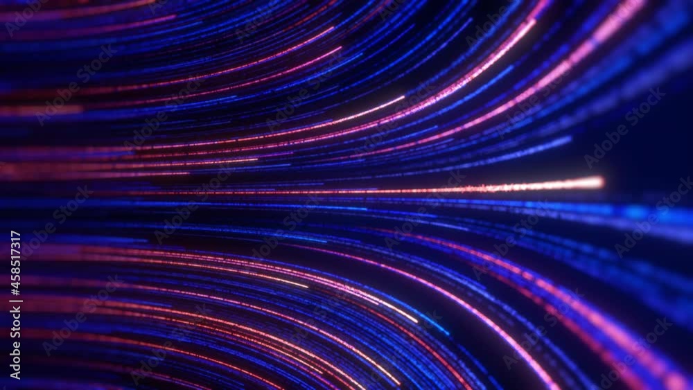 Abstract technology background, big data digital  line wave business concept, loop video