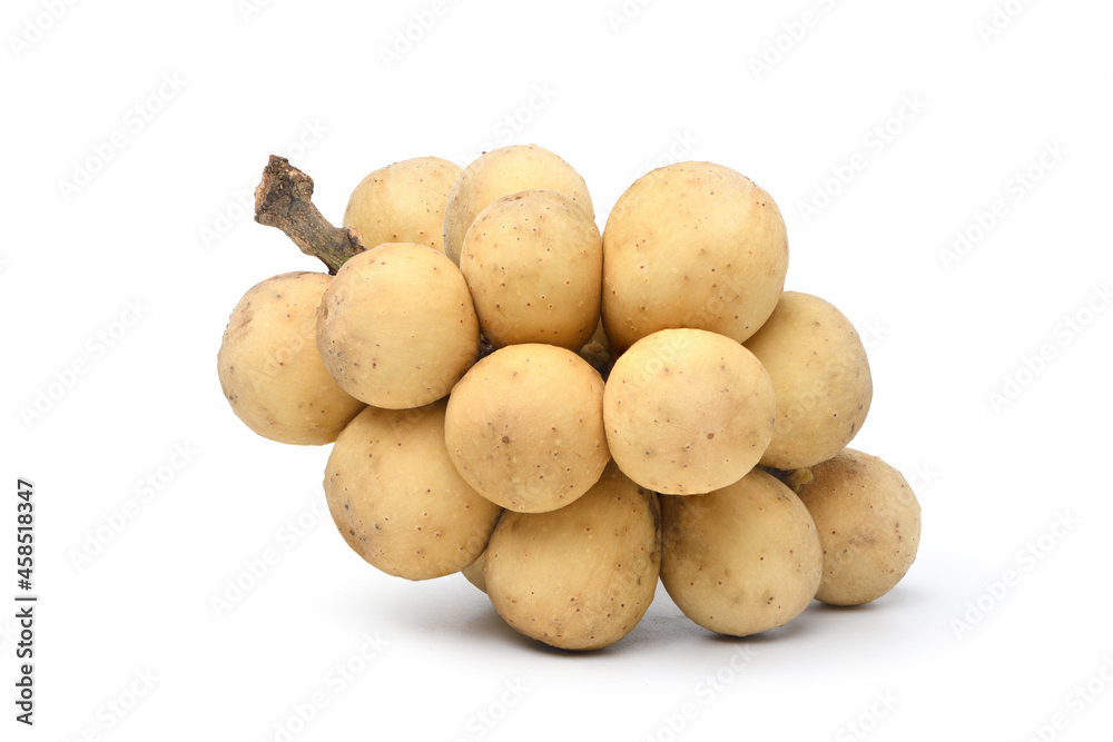 Long gong fruit or lansium parasiticum isolated on white background. Long gong fruit or lansium parasiticum isolated on white background.