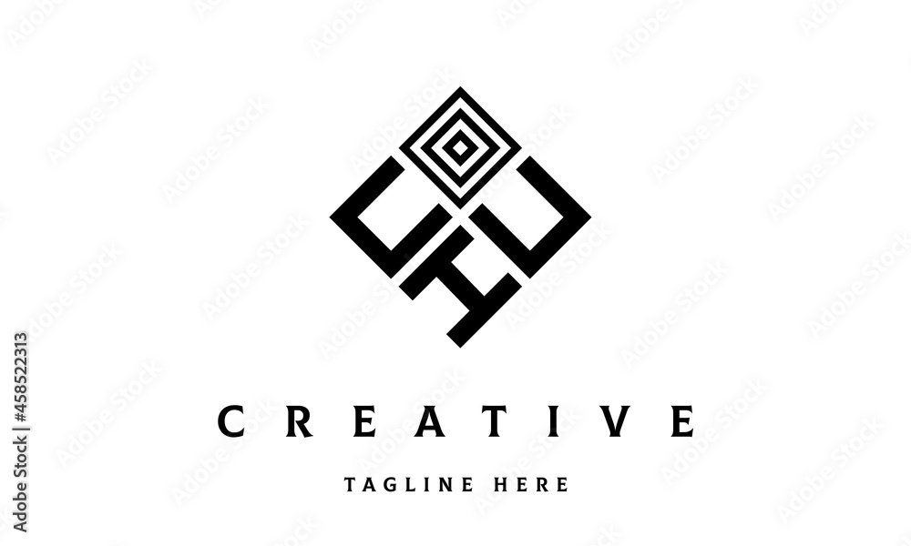 UUH rectangle three latter logo vector UUH rectangle three latter logo vector