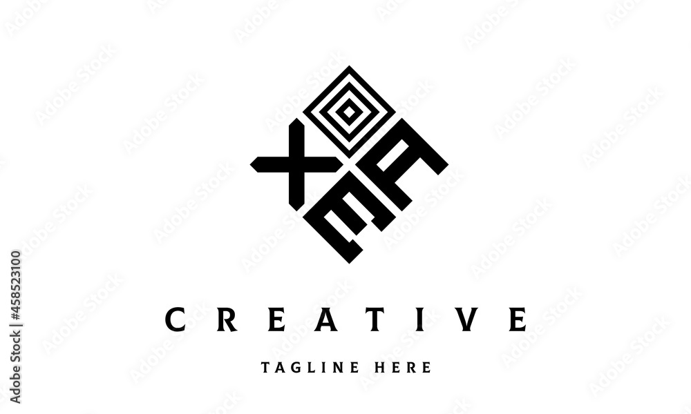 Obraz premium XAE rectangle three latter logo vector