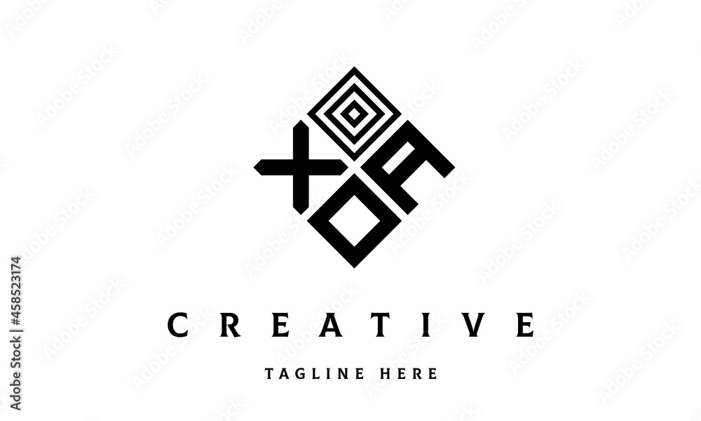 XAO rectangle three latter logo vector XAO rectangle three latter logo vector