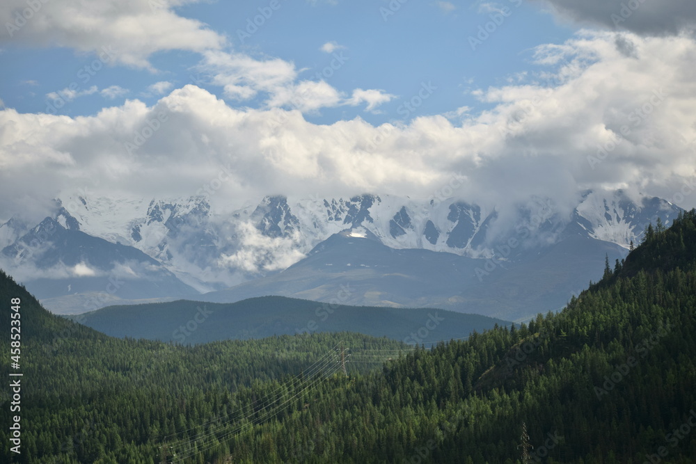 Altay's mountains and clouds