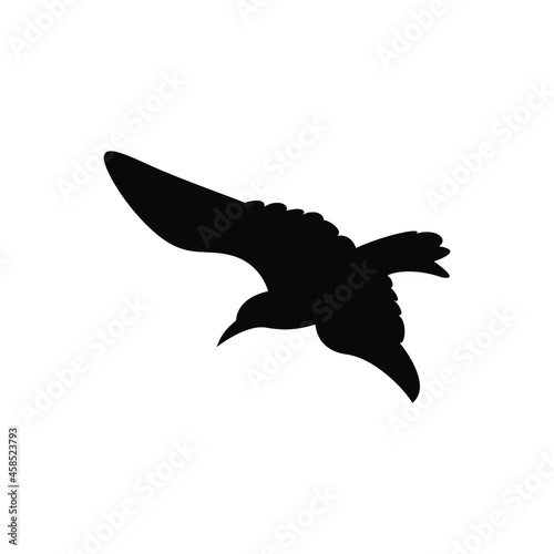 Bird vector icon. fly illustration sign. food symbol. meat logo.