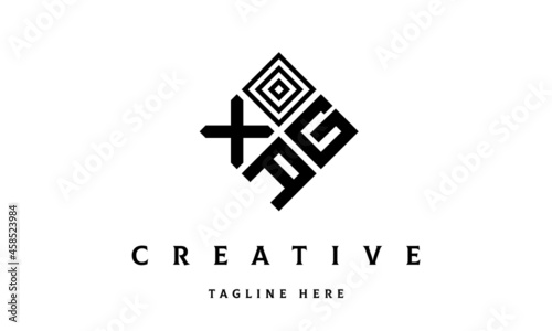 XGA rectangle three latter logo vector photo