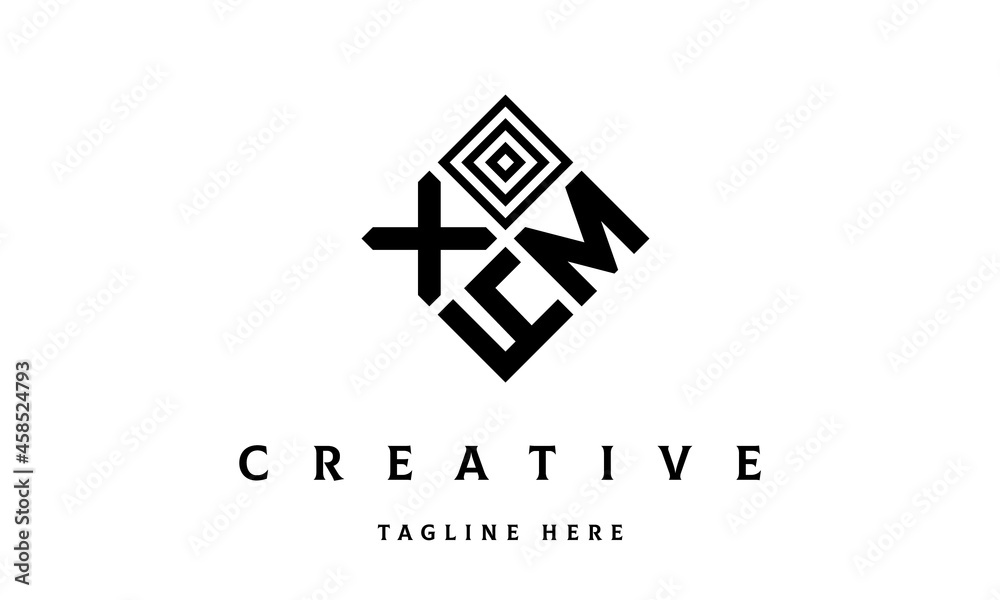 Obraz premium XMY square three latter logo vector 