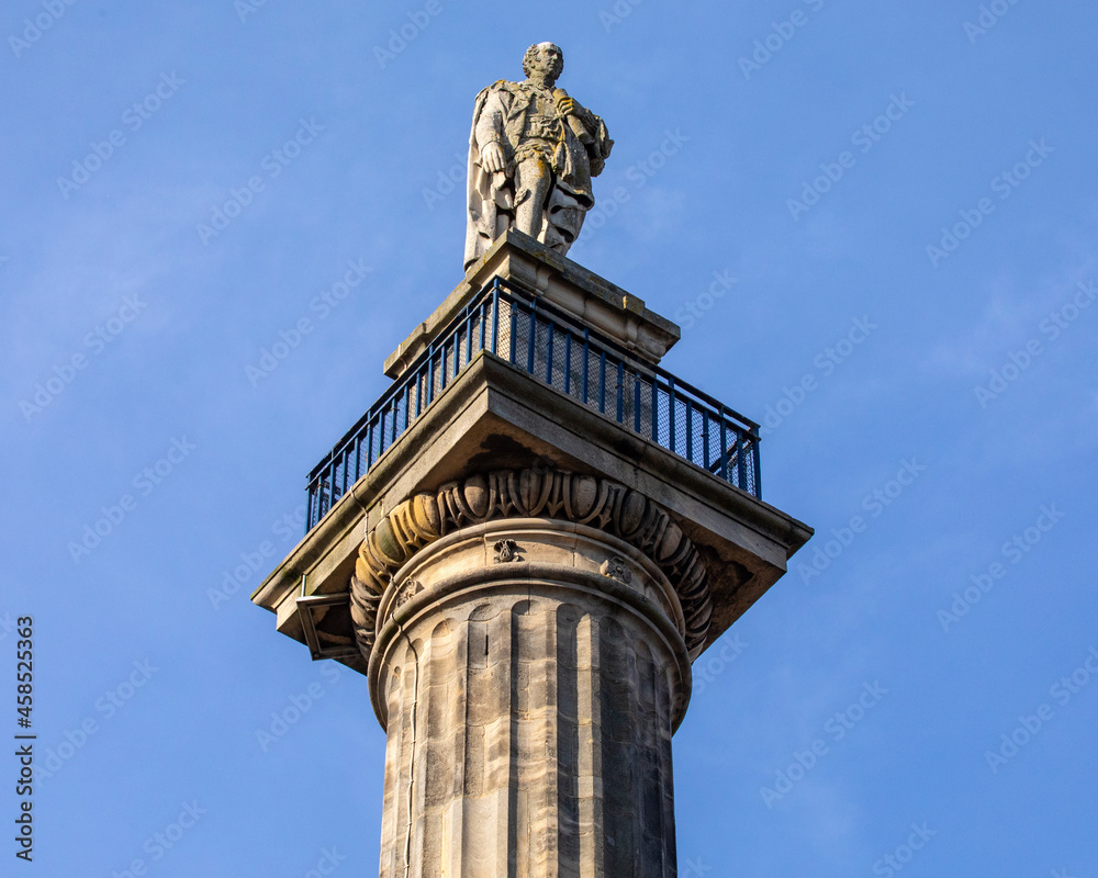 Greys Monument in Newcastle upon Tyne, UK