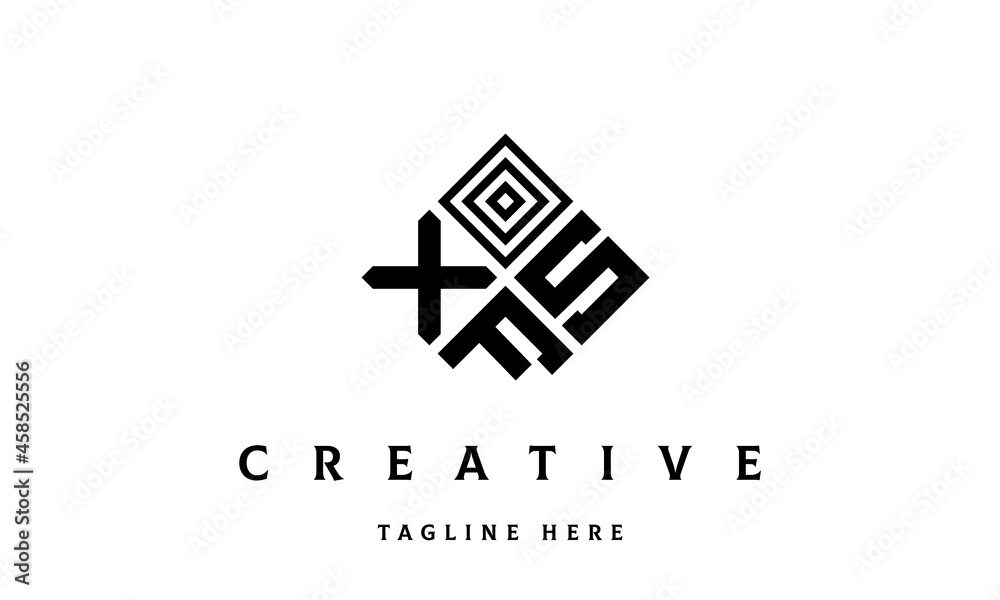 Obraz premium XSF square three latter logo vector