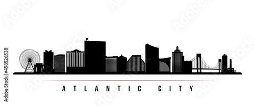 Foto Atlantic city skyline horizontal banner