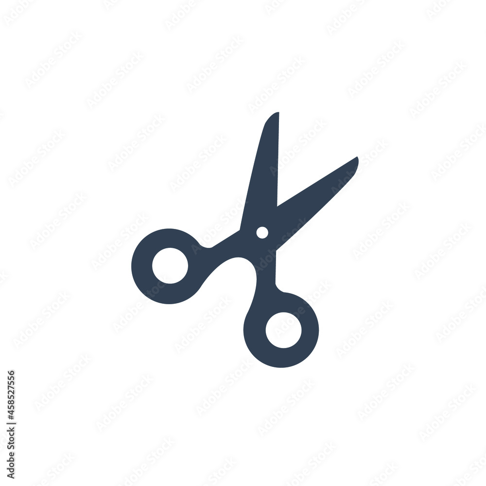 Scissors cut line icons set. Scissors cut line pack symbol vector elements for infographic web Scissors cut line icons set. Scissors cut line pack symbol vector elements for infographic web