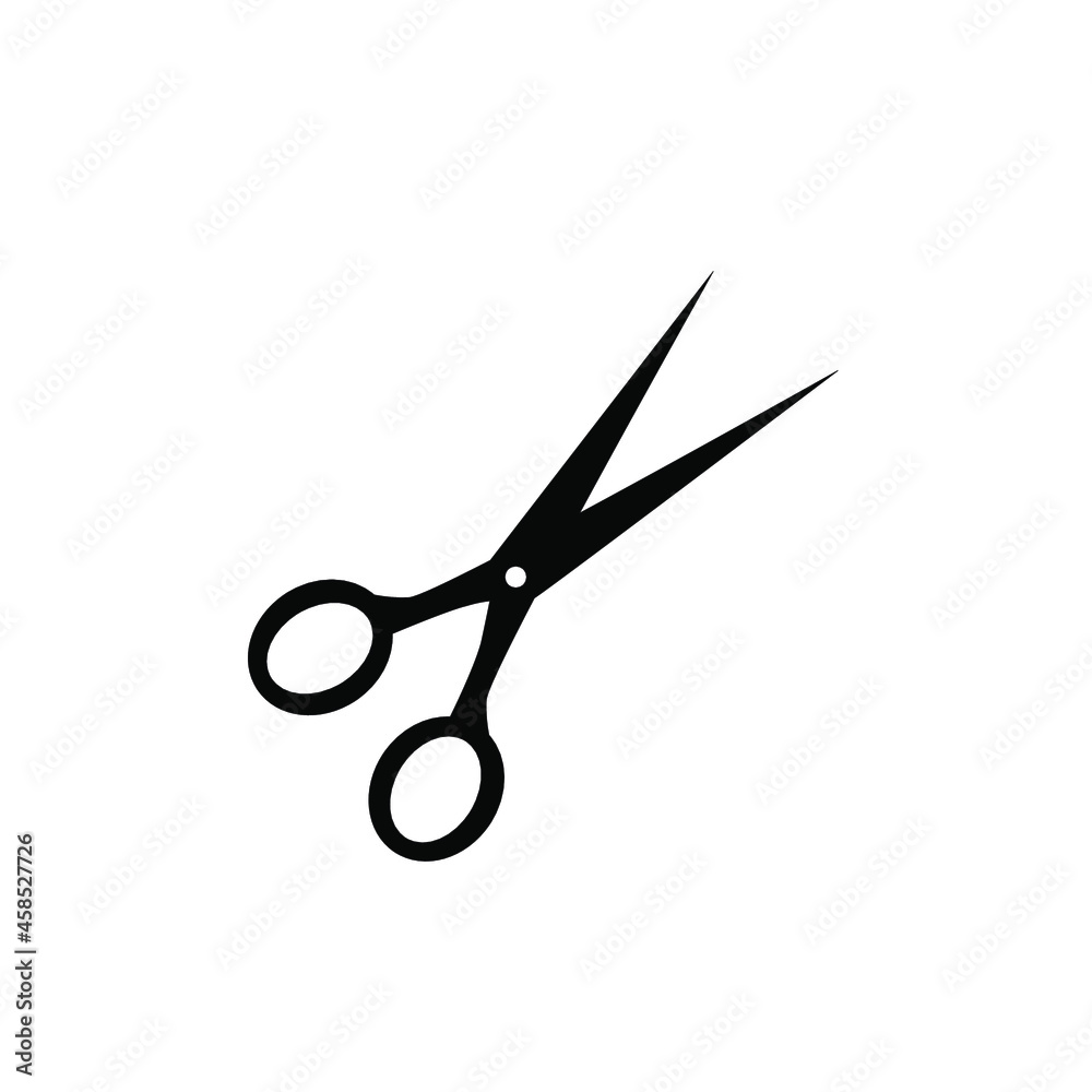 Scissors cut line icons set. Scissors cut line pack symbol vector elements for infographic web Scissors cut line icons set. Scissors cut line pack symbol vector elements for infographic web