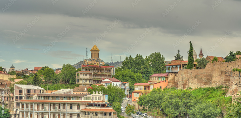 Tbilisi Old Town, Georgia, HDR Image