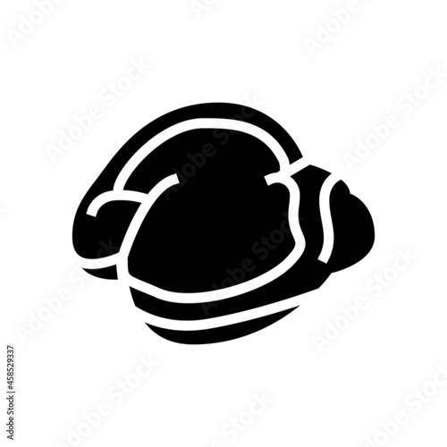 gizzard chicken glyph icon vector. gizzard chicken sign. isolated contour symbol black illustration