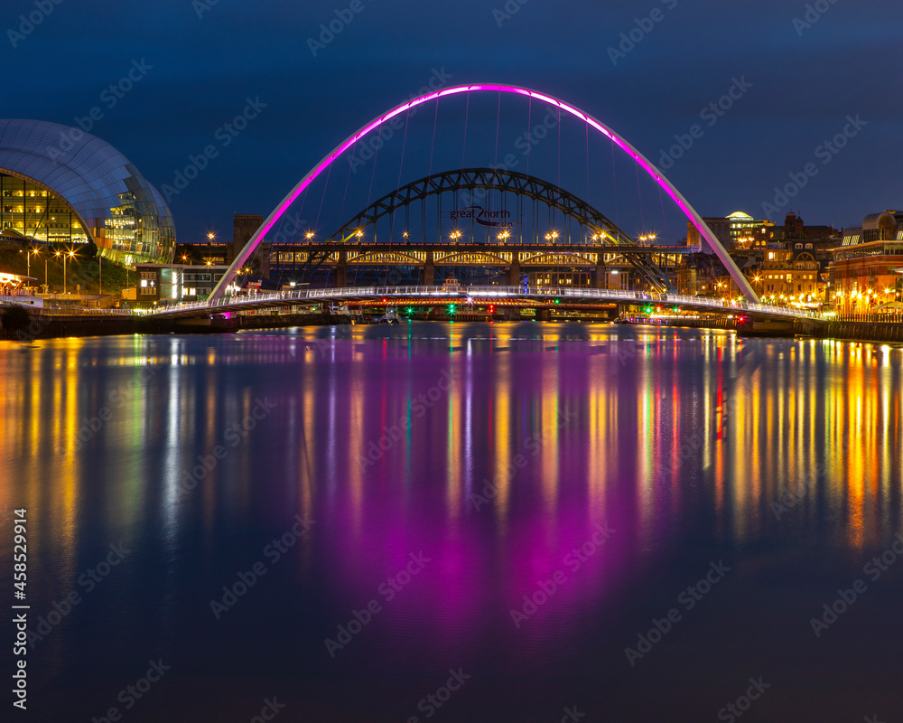 Quayside in Newcastle upon Tyne, UK Quayside in Newcastle upon Tyne, UK