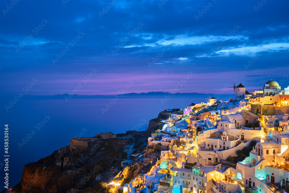 Famous greek tourist destination Oia, Greece