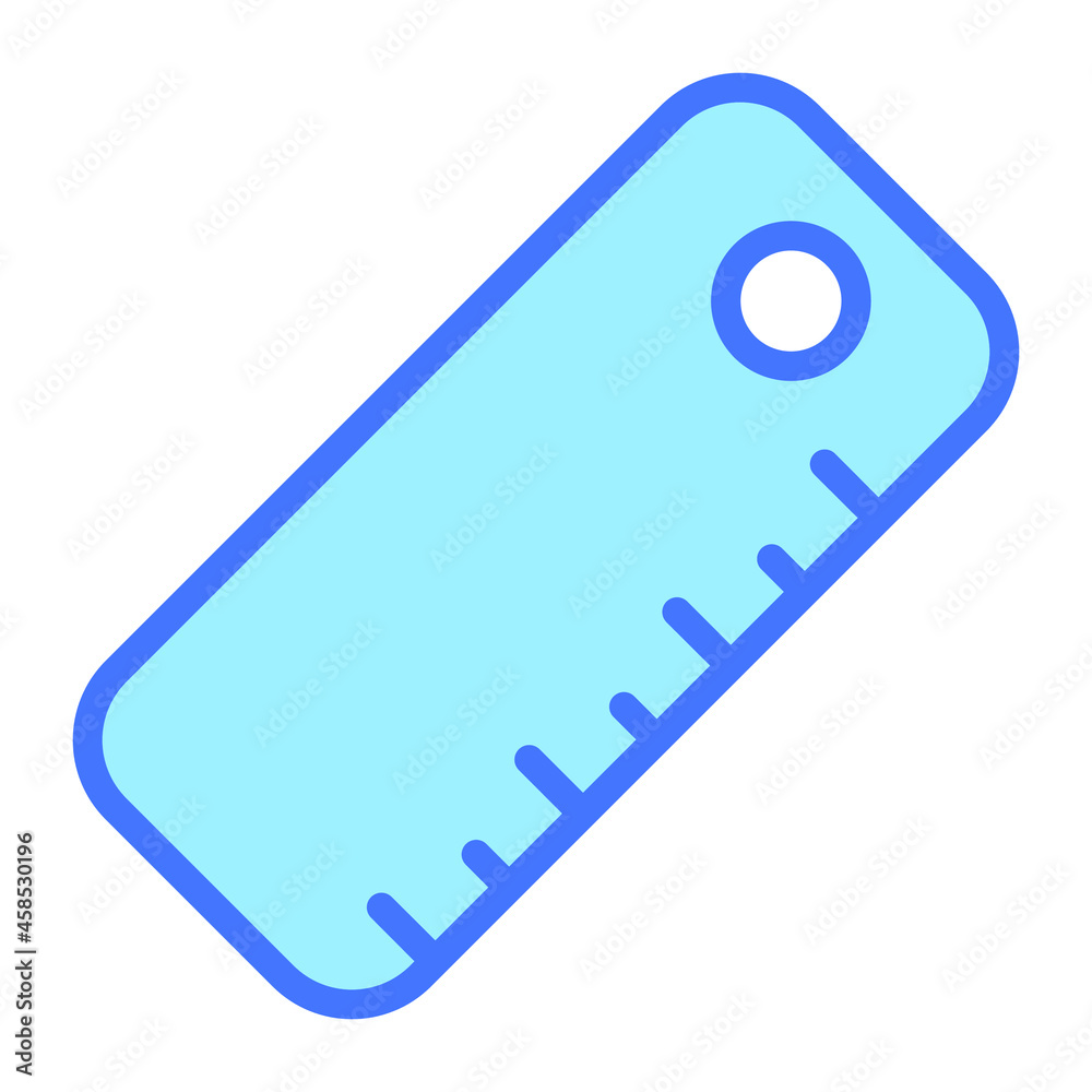scale vector icon, blue outline vector design scale vector icon, blue outline vector design