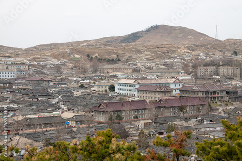 View of Kaesong city in North Korea