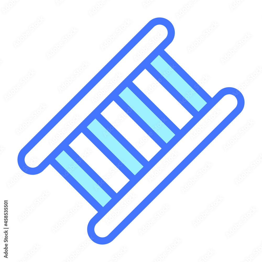 ladder vector outline icon, blue line vector design ladder vector outline icon, blue line vector design
